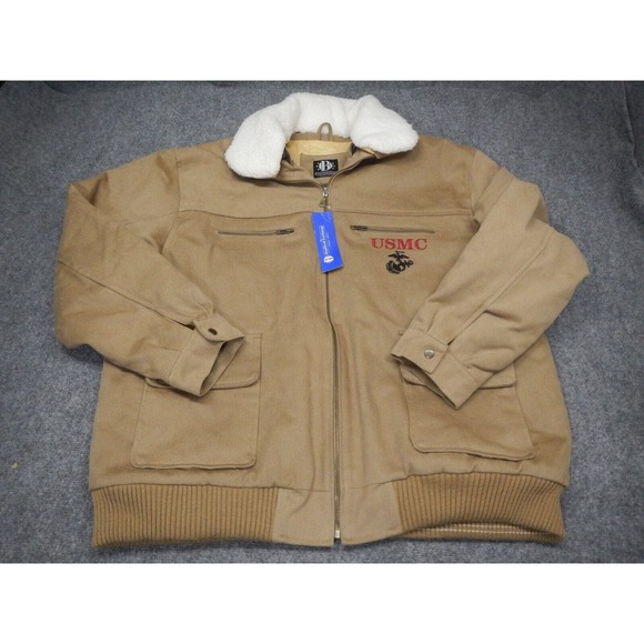 The Bradford Exchange Jackets & Coats Marines Jacket Mens Xxl Tan